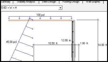 retaining wall software